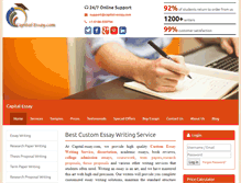 Tablet Screenshot of capital-essay.com